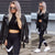 Womens Sporting Leggings Black Print