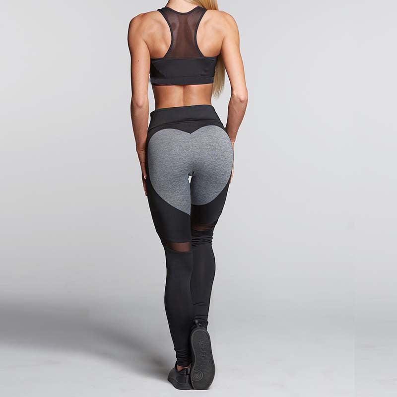 Love Heart Mesh Leggings