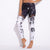 Print Leggings Mesh Patchwork