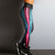 Honeycomb Letter Printed Fitness Leggings