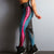Honeycomb Letter Printed Fitness Leggings
