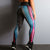 Honeycomb Letter Printed Fitness Leggings