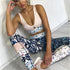 Floral Hollow Out Patchwork Tracksuits