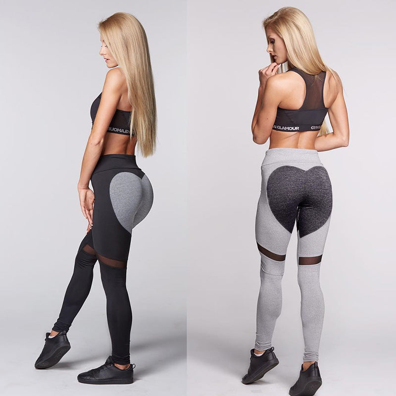 Love Heart Mesh Leggings